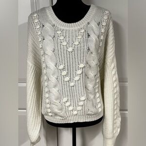 Tobi Winter White Knit Sweater